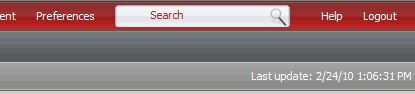 Example of viewing the last update of Cache in a report or document